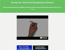 Tablet Screenshot of gingivitiskiller.com